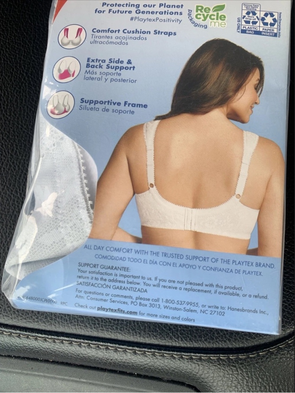 Playtex 18 Hour Ultimate Shoulder Comfort Bra - White 40DD - Picture 6 of 6
